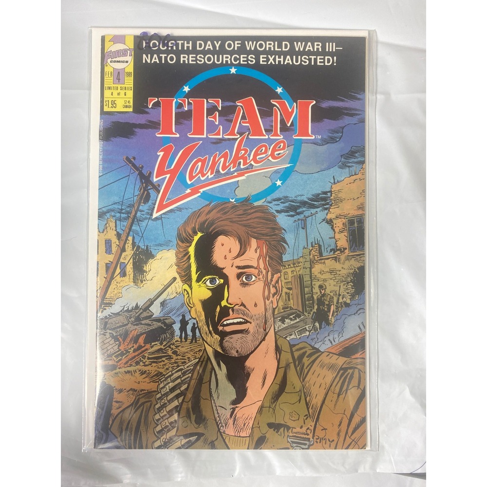 Team Yankee 4 First Comics 1989 David Drake War Military Copper Age Comic Book
